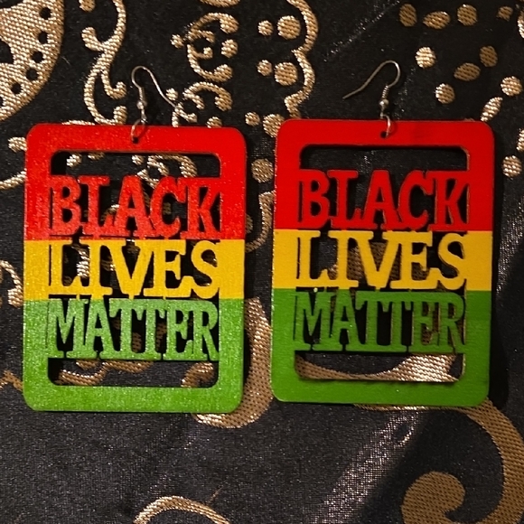 Handmade Accessories - Black Lives Matter Earrings